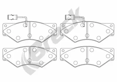 29001 00 902 10 BRECK Комплект тормозных колодок, дисковый тормоз